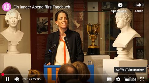 Literaturhaus Berlin - Ein langer Abend fürs Tagebuch Literaturhaus Berlin - Ein langer Abend fürs Tagebuch