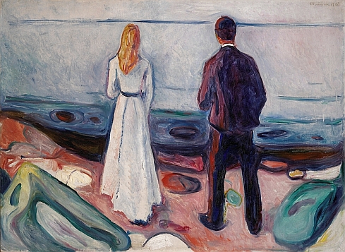Edvard Munch, The Lonely Ones, 1906-1908 Edvard Munch, The Lonely Ones, 1906-1908
